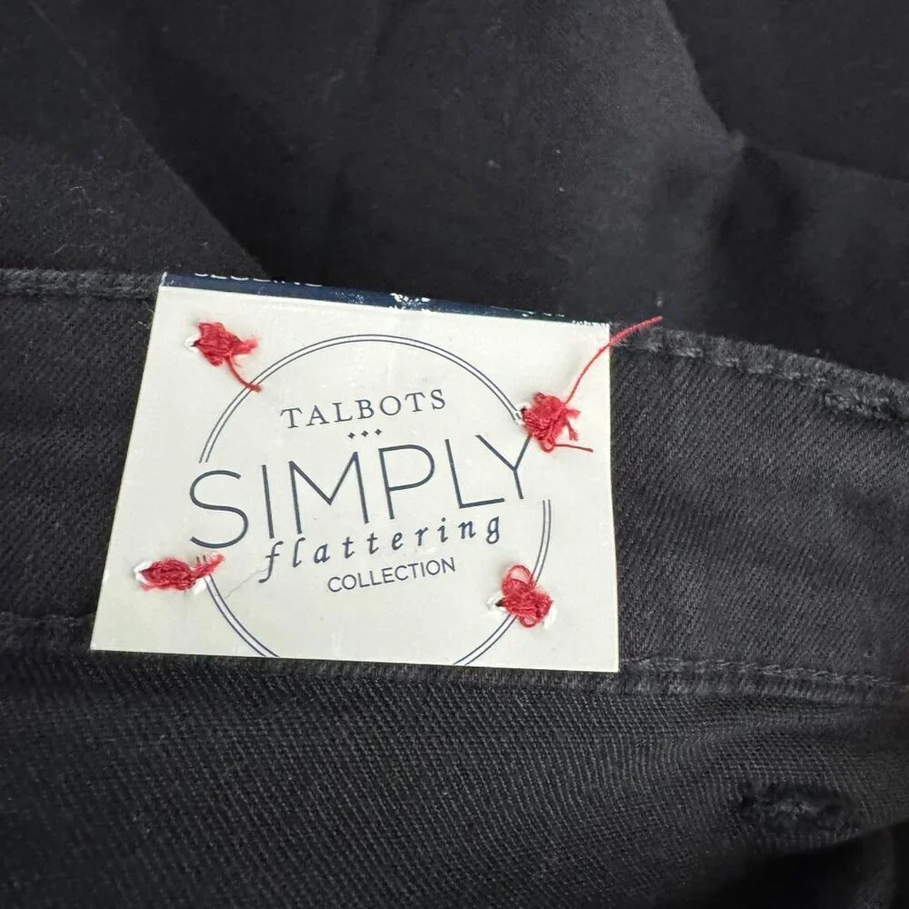 Talbots‎ Simply Flattering Jegging Jeans Womens 24W Black Stretch NWT PT-2341